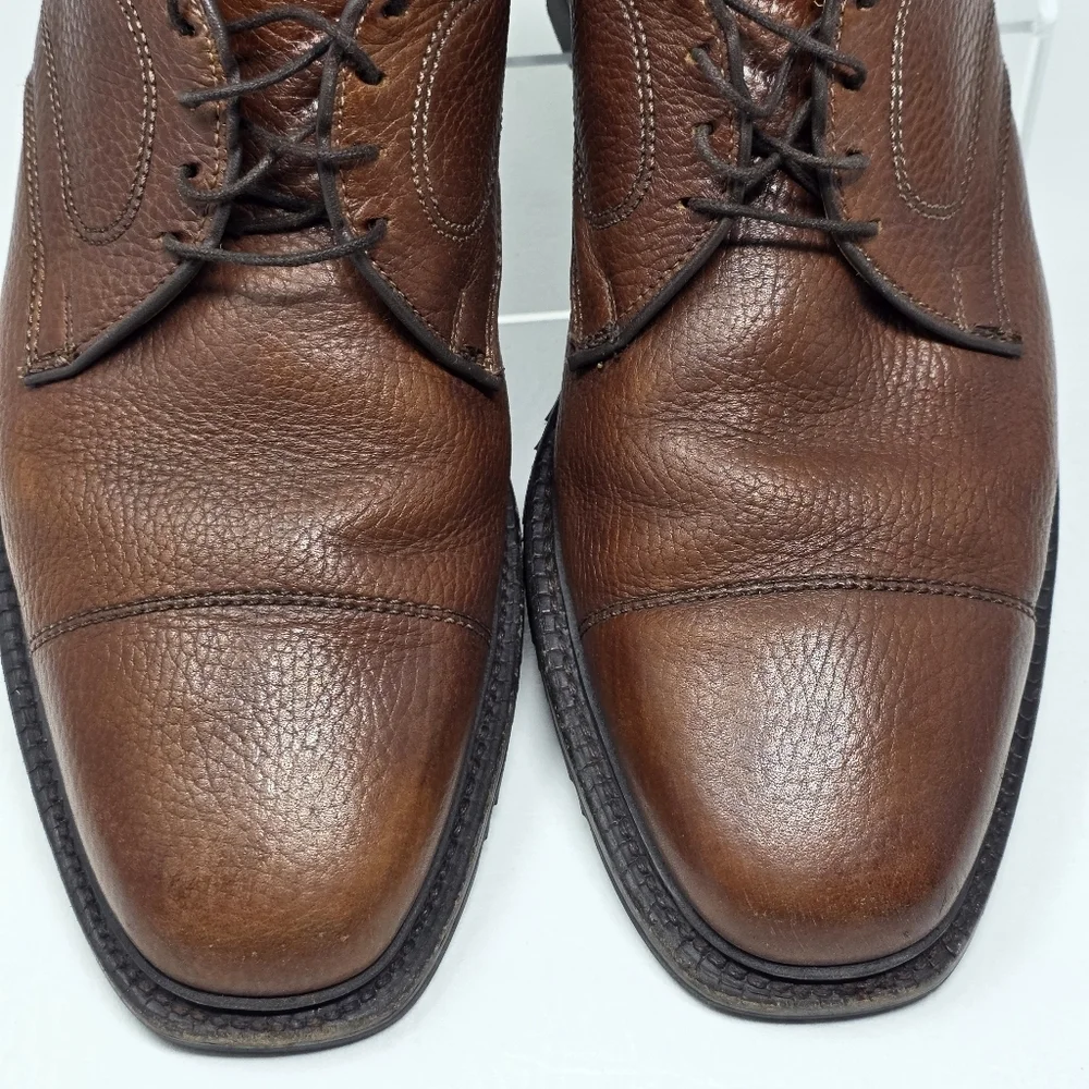 Allen Edmonds Becker Brown Leather Cap Toe Dress Oxfords Shoes Men's Size 12 B